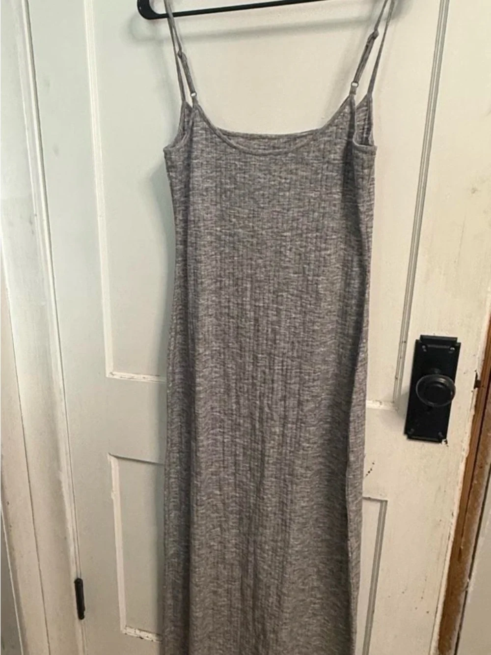 Aerie size Large NWT Gray Spaghetti Strap Maxi Dress